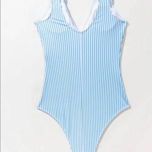 Blue stripe one piece - Picture 2 of 5